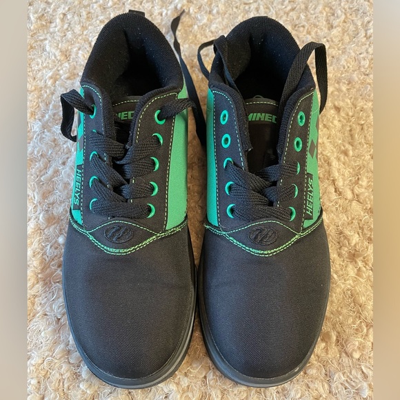 Heelys Minecraft Creeper Pro 20 Shoes GREEN/BLACK Size 6 youth - Picture 2 of 8